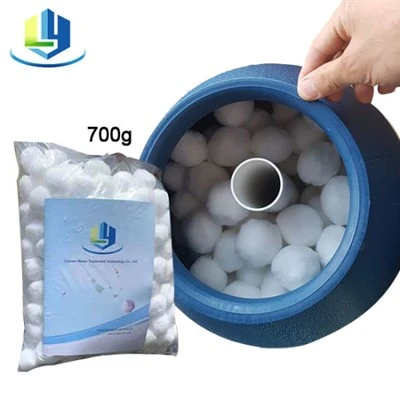 100% Fiber Manufacturing Filter Balls For Industrial Wastewater Treatment