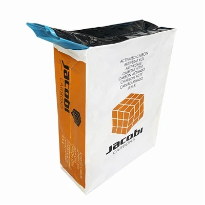 Coconut Based 25kg Valve Bag Jacobi Pellet Activated Carbon For Gold Mining