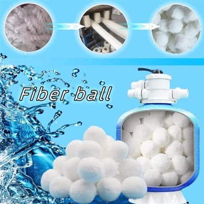 High Quality 50mm Modified Fiber Ball For Purification Of Urban Drinking Water And Oily Industrial Wastewater