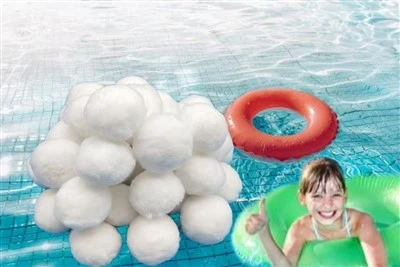 High-quality Polyester Fiber Ball Used in Oil Field And Swimming Pool Water Treatment Areas