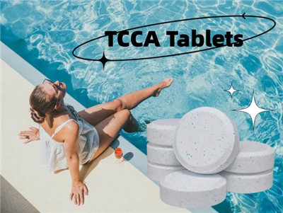 Multifunctional Cleaning Tablet Trichloroisocyanuric Acid TCCA Is Used For Disinfection Of Swimming Pool Water Treatment